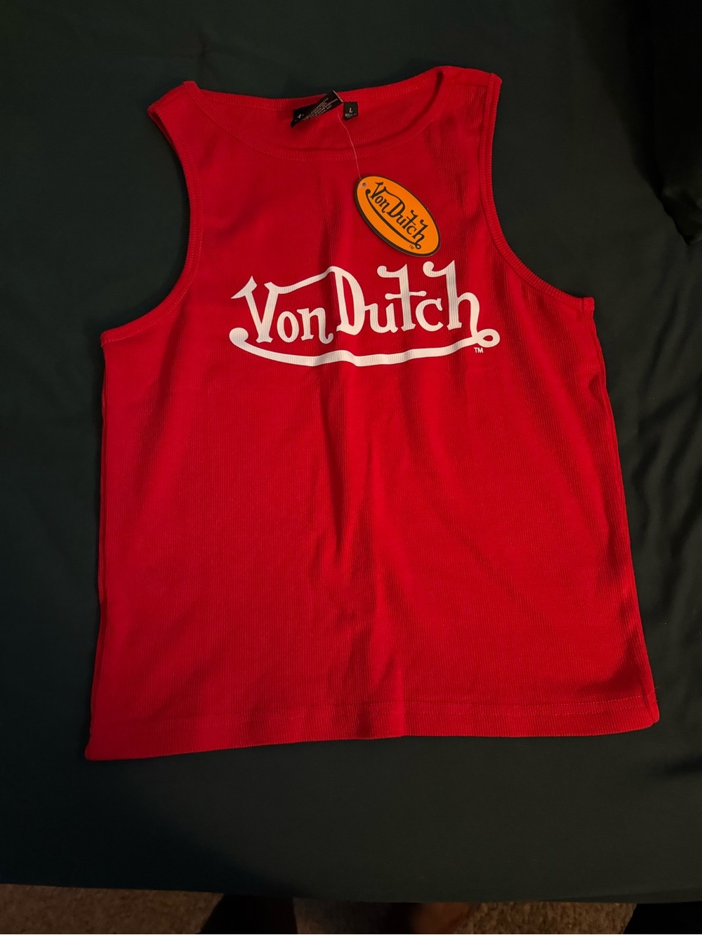 Von Dutch Red Logo Tank** NWT